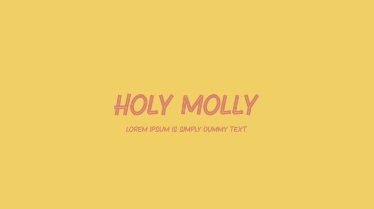 Holy Molly Font