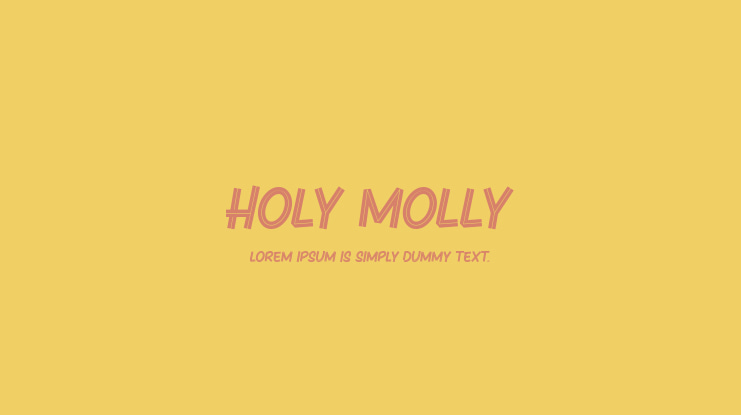 Holy Molly Font