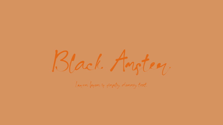 Black Amster Font