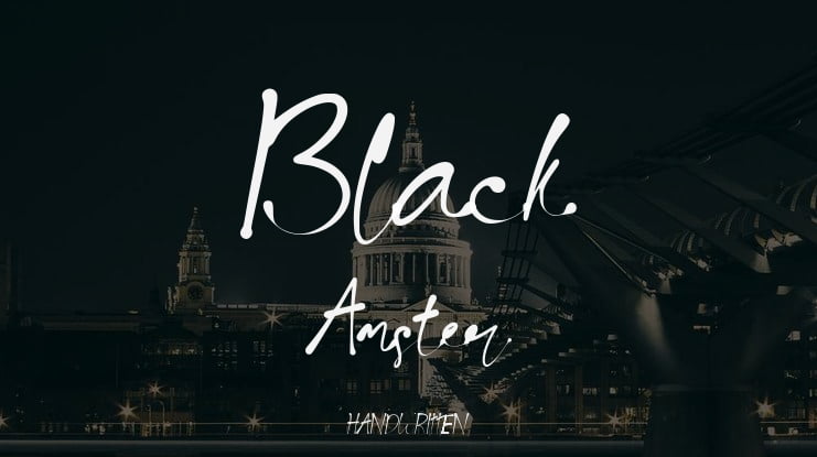 Black Amster Font