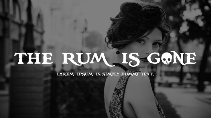 the rum is gone Font