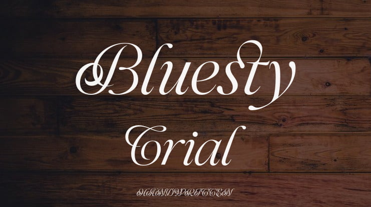 Bluesty Trial Font