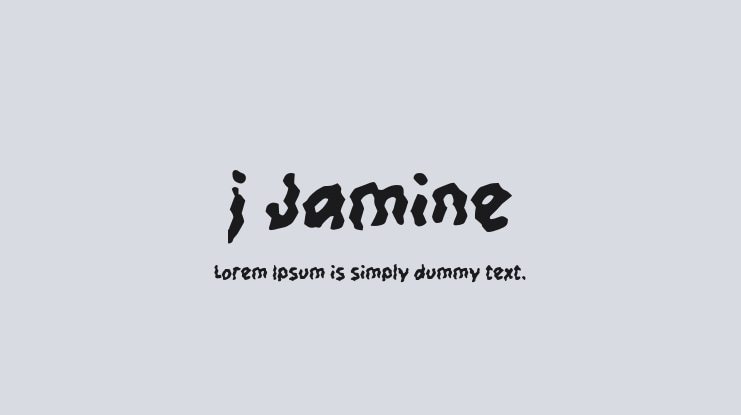 j Jamine Font