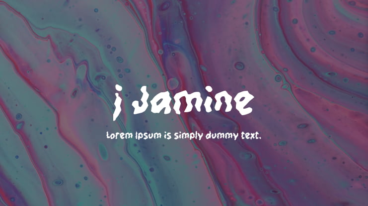 j Jamine Font