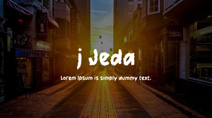 j Jeda Font
