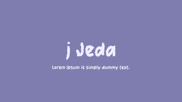 j Jeda Font