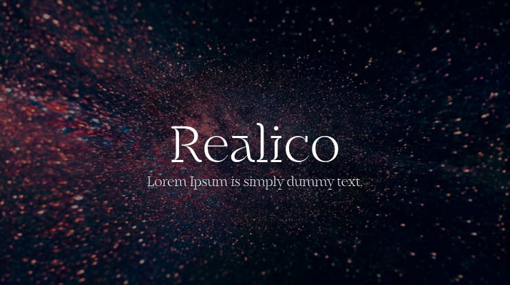 Realico Font Family
