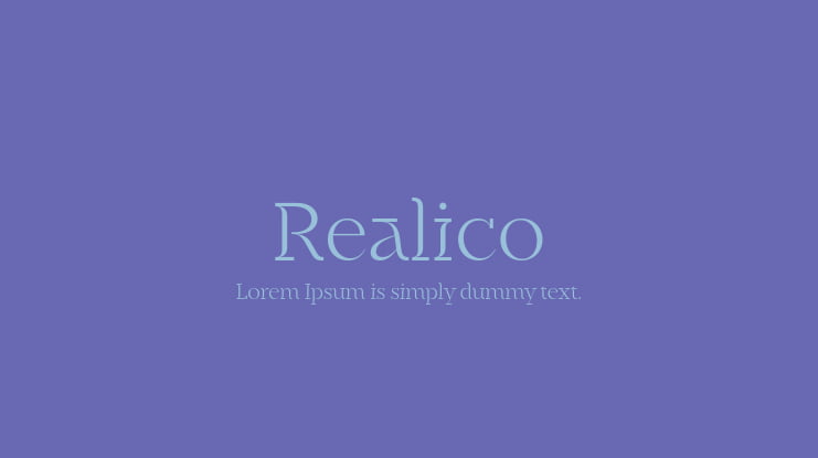 Realico Font Family