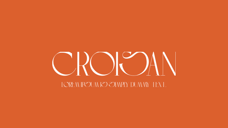 CROISAN Font