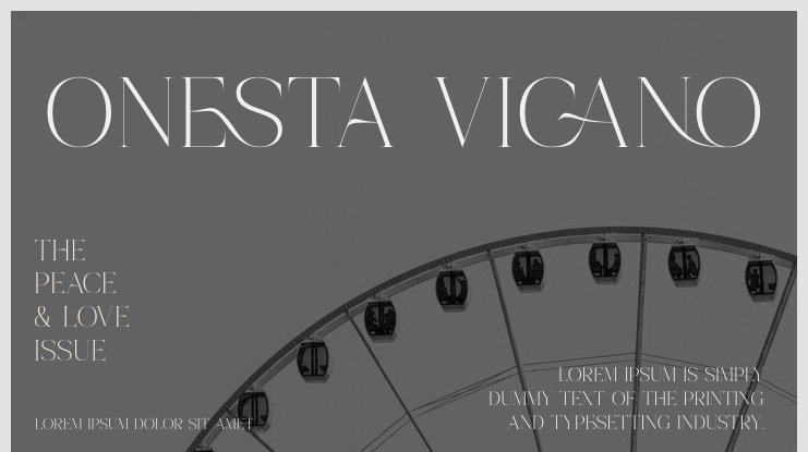 Onesta Vigano Font