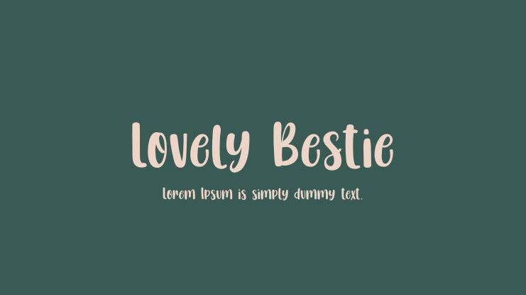 Lovely Bestie Font