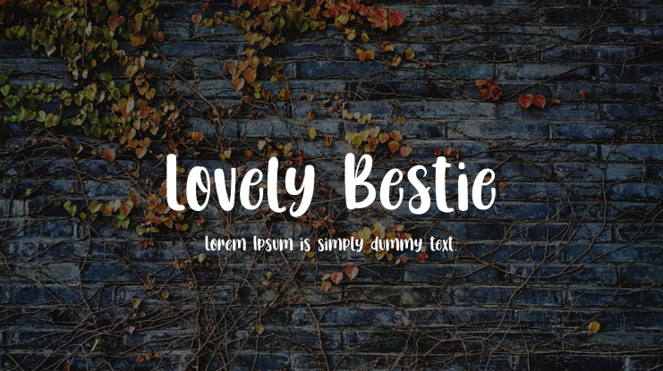Lovely Bestie Font