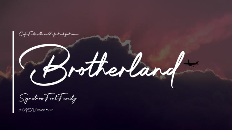 Brotherland Signature Font