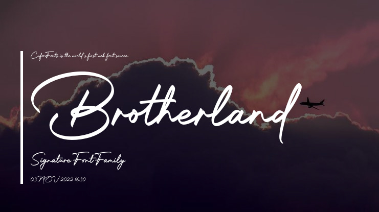 Brotherland Signature Font