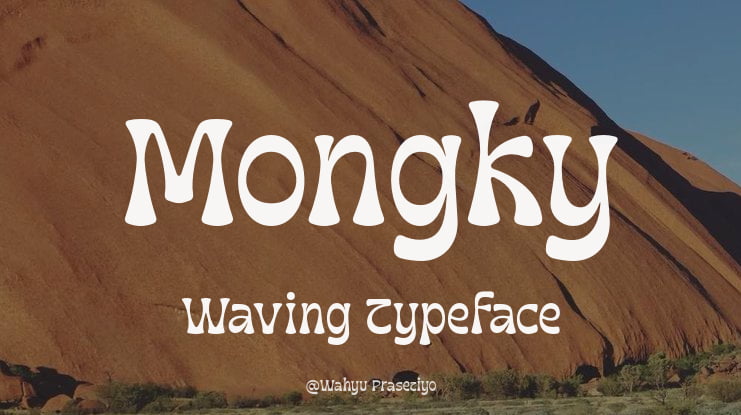 Mongky Waving Font