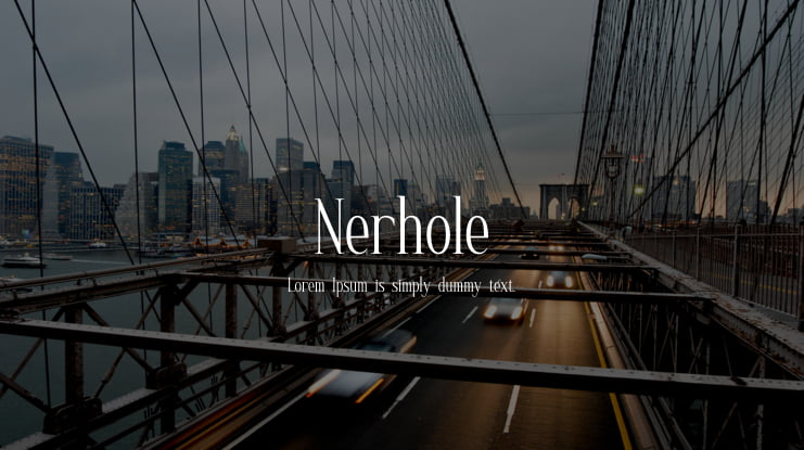 Nerhole Font