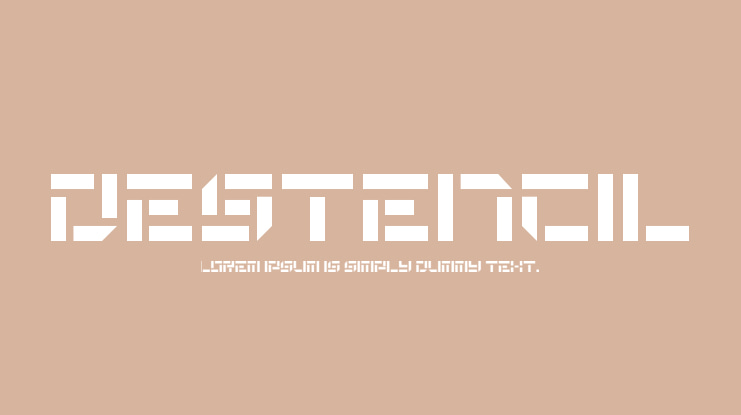 DeStencil Font