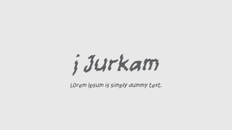 j Jurkam Font