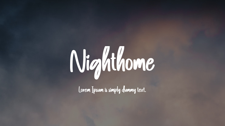 Nighthome Font