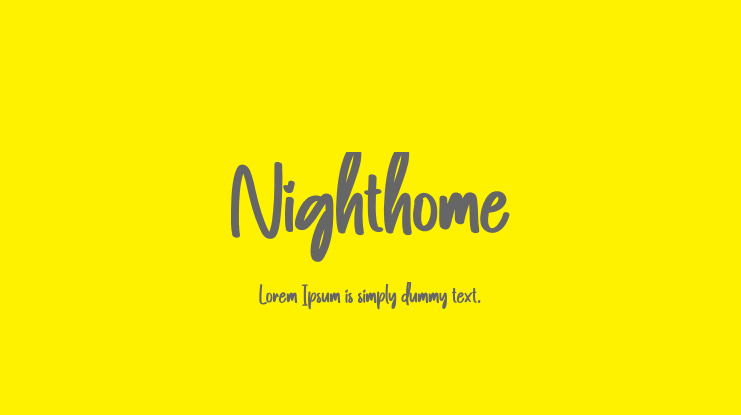 Nighthome Font