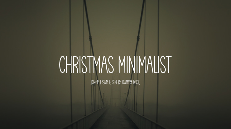 Christmas Minimalist Font