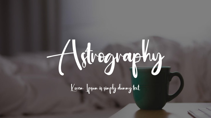 Astrography Font