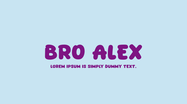 Bro Alex Font