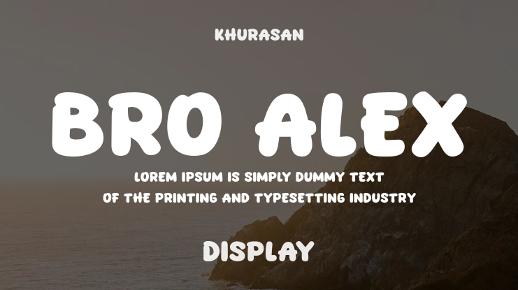 Bro Alex Font