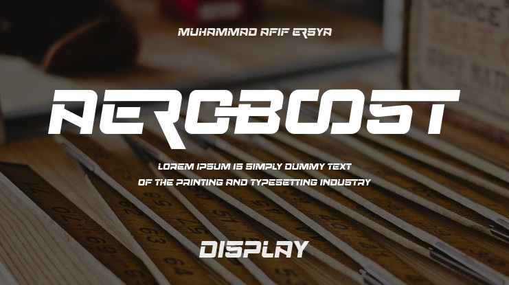 Aeroboost Font