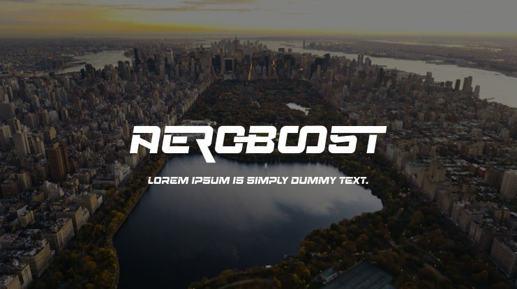 Aeroboost Font
