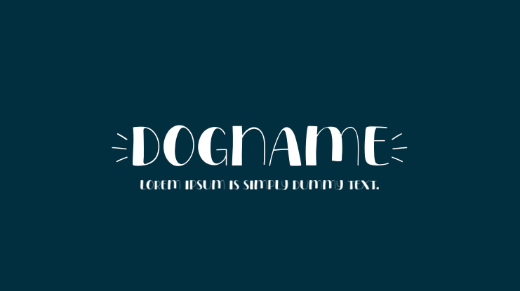 Dogname Font