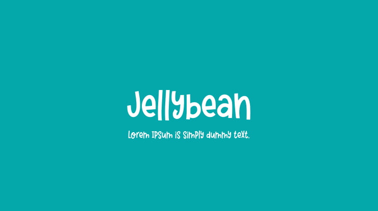 Jellybean Font
