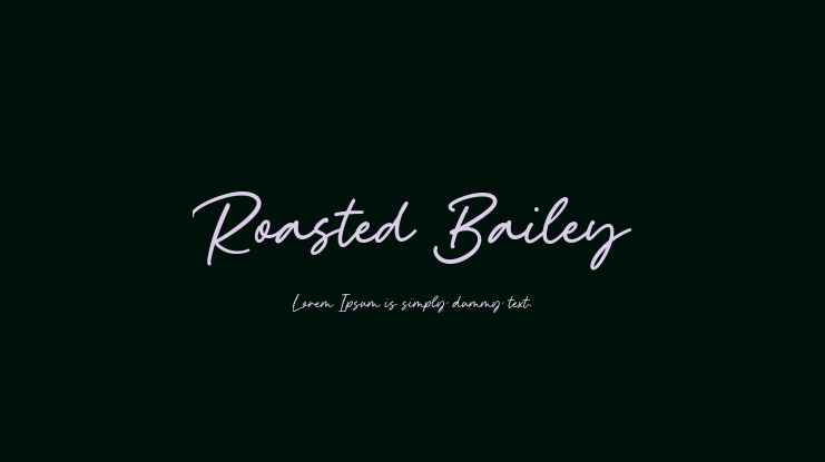 Roasted Bailey Font