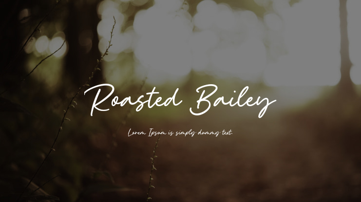 Roasted Bailey Font