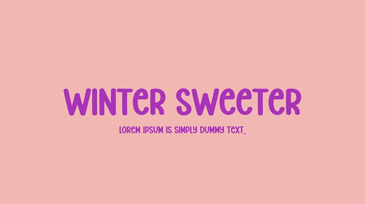 Winter Sweeter Font