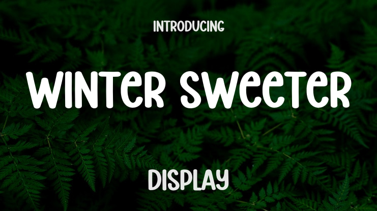Winter Sweeter Font