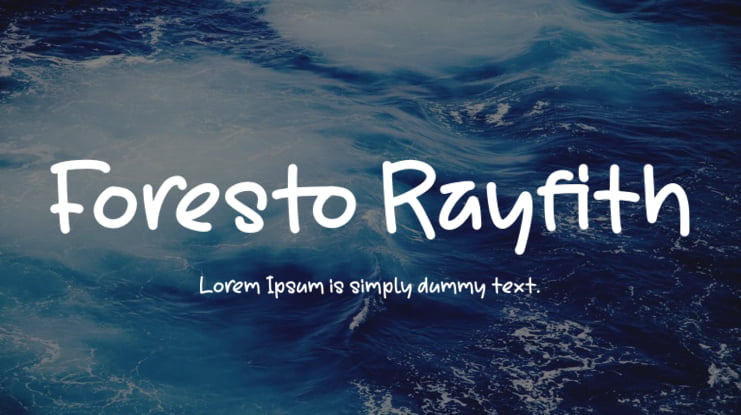 Foresto Rayfith Font