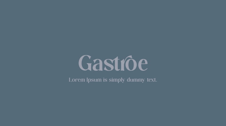 Gastroe Font