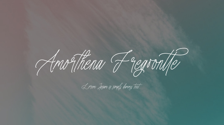 Amorthena Fregoontte Font