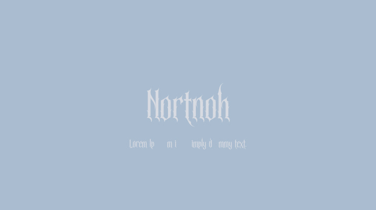 Nortnoh Font