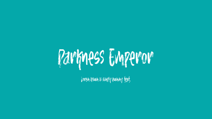 Darkness Emperor Font