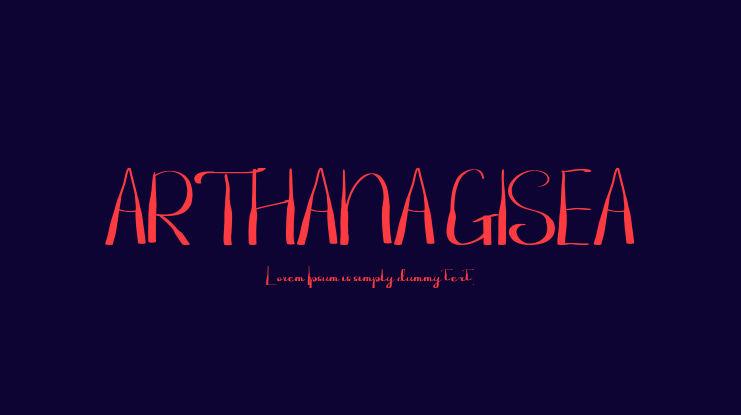ARTHANA GISEA Font
