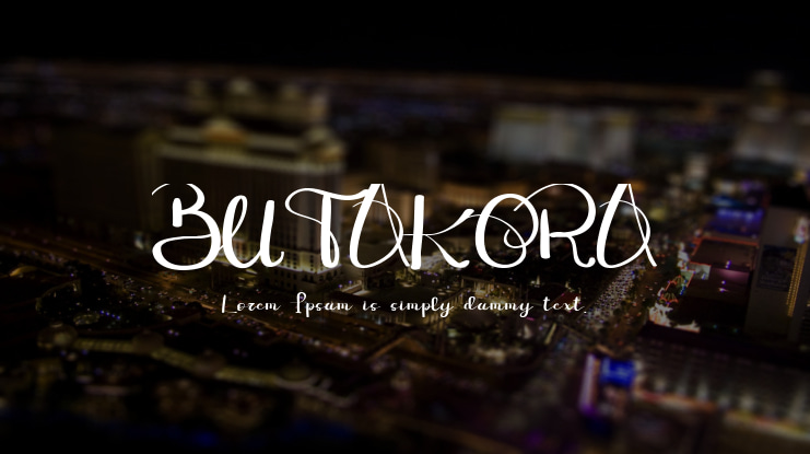 BUTAKORA Font