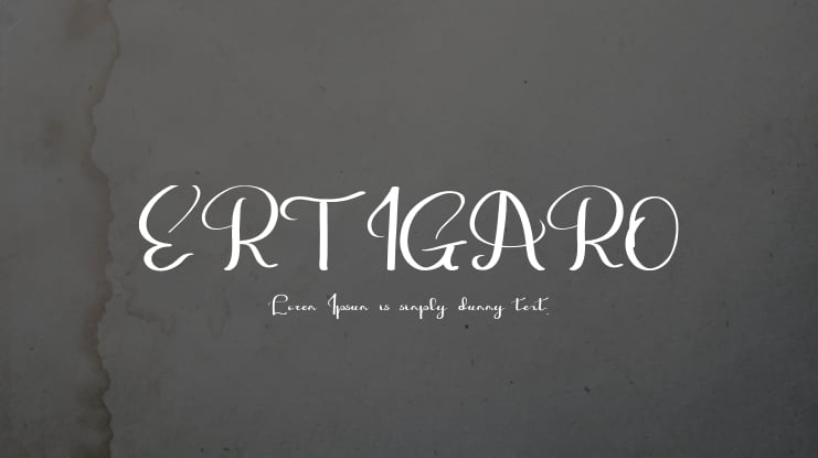 ERTIGARO Font