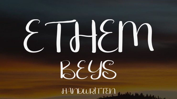 ETHEM BEYS Font