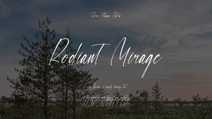 Rodiant Mirage Font