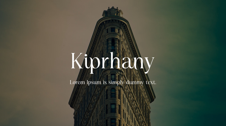 Kiprhany Font