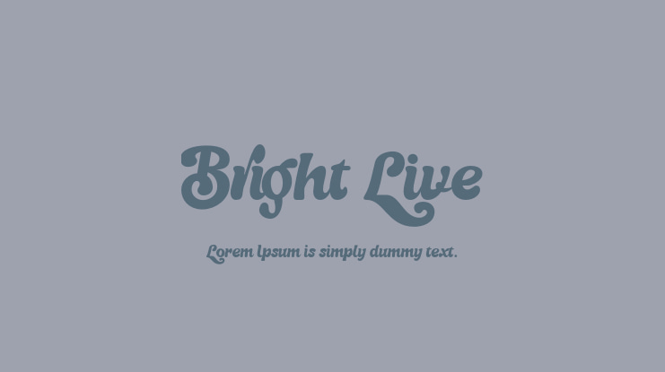 Bright Live Font