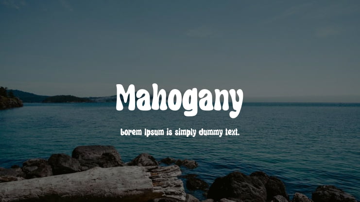 Mahogany Font