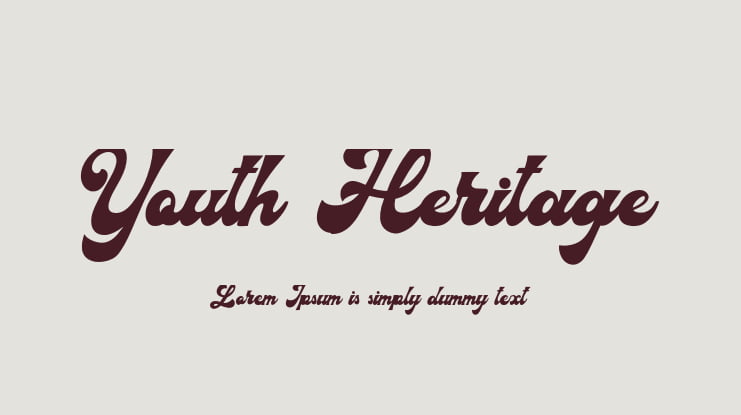 Youth Heritage Font